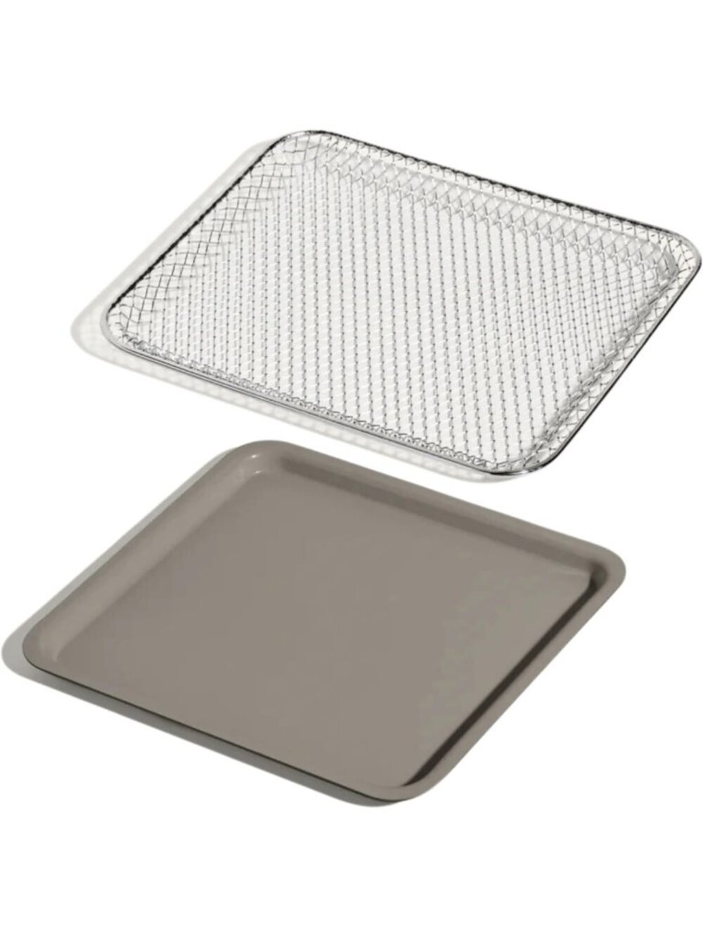 Versatile 2-Piece Bake Pan & Air Fry Basket Set for Perfect Cooking & Baking